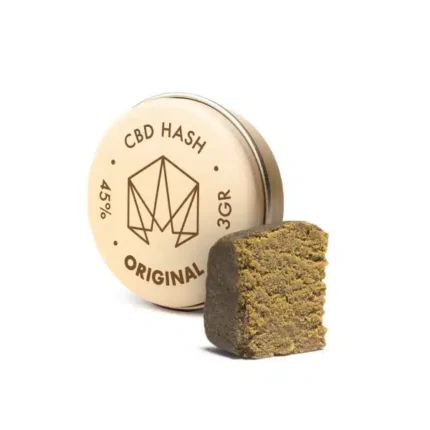 Compra Original Hash, el hachís CBD de Cannactiva. Pureza del 45%, aroma clásico afgano y textura maleable.