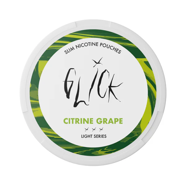 Glick Citrine Grape Nicotine Pouches - Light Series Bolsitas de nicotina Uva Cítrica – Serie Light