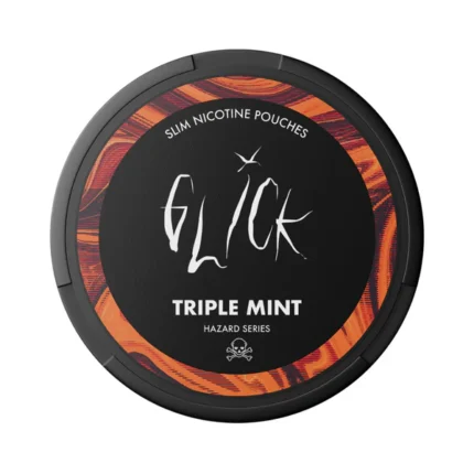 Bolsitas de nicotina Triple Menta – Serie Hazard. 20 bolsitas de 0,5 g (10 g), sin tabaco, formato slim y un intenso frescor a menta.